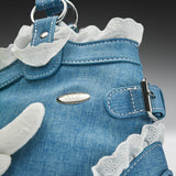 Frog Frolics Denim Shoulder Bag