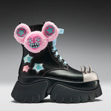 Jazmin Bean x KOI Frunkrocker Sidekick Monster Boots - Black