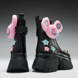 Jazmin Bean x KOI Frunkrocker Sidekick Monster Boots - Black