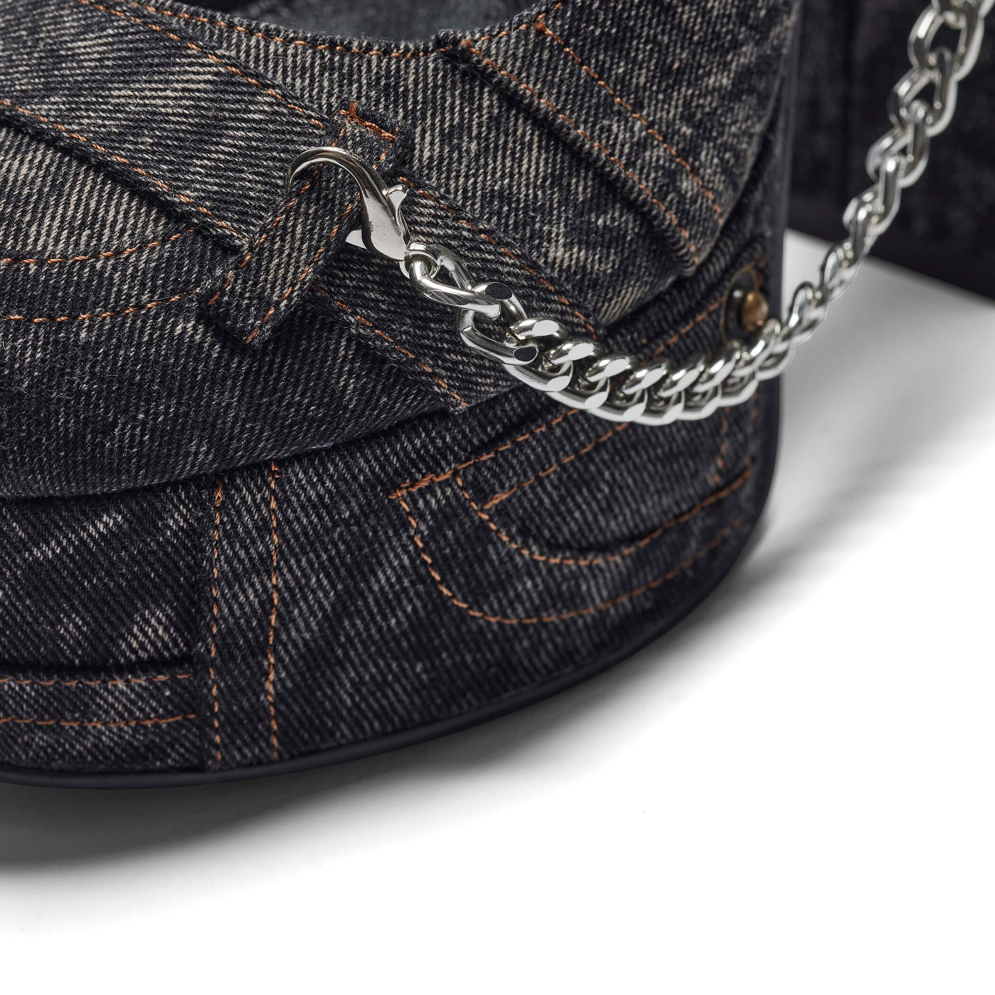 Faded Denim Platform Heels - Black - Koi Footwear - Chunky Platform Detail