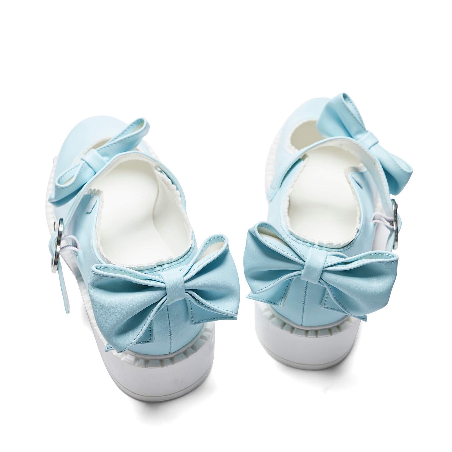 Fairy Lace Doily Mary Janes - Baby Blue - Mary Janes - KOI Footwear - Blue - Back Detail