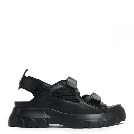 Fated Love Black Chunky Sandals - Sandals - KOI Footwear - Black - Main View