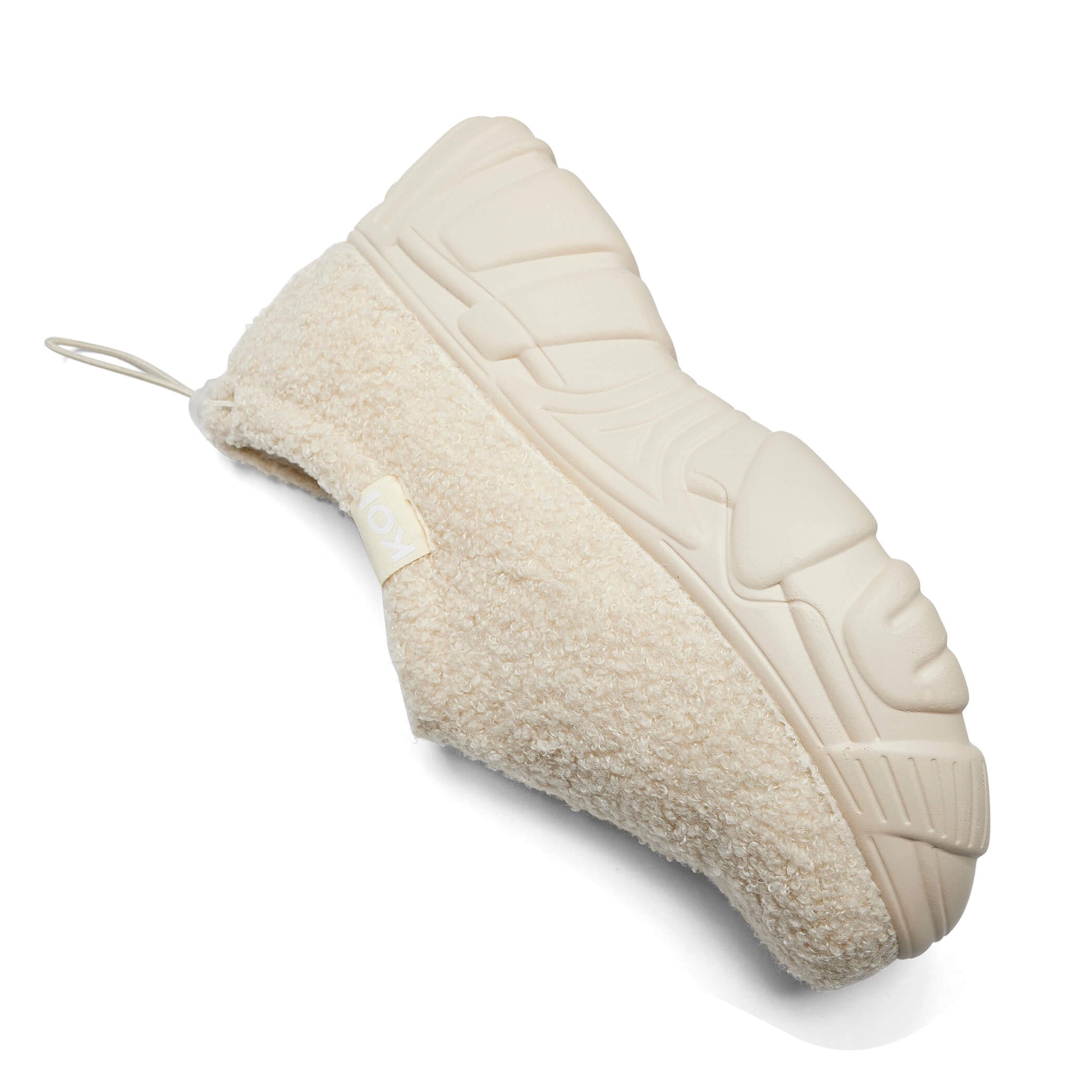Flamma Microfibre Chunky Shoes - Cream - Shoes - KOI Footwear - Cream - Top View