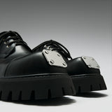 Gehrman Metal Cap Chunky Shoes - Black