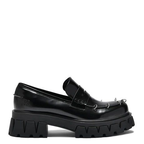 Gensai Men's Cyber Punk Loafers - Shoes - KOI Footwear - Black - Model View