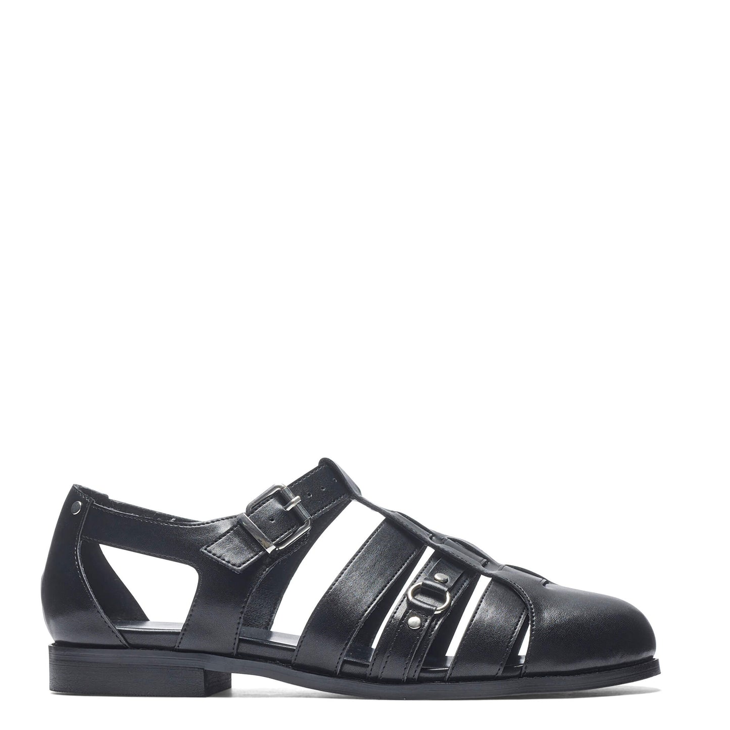 Gilgen Men's Cutout Shoes - KOI Footwear - Black - Side View