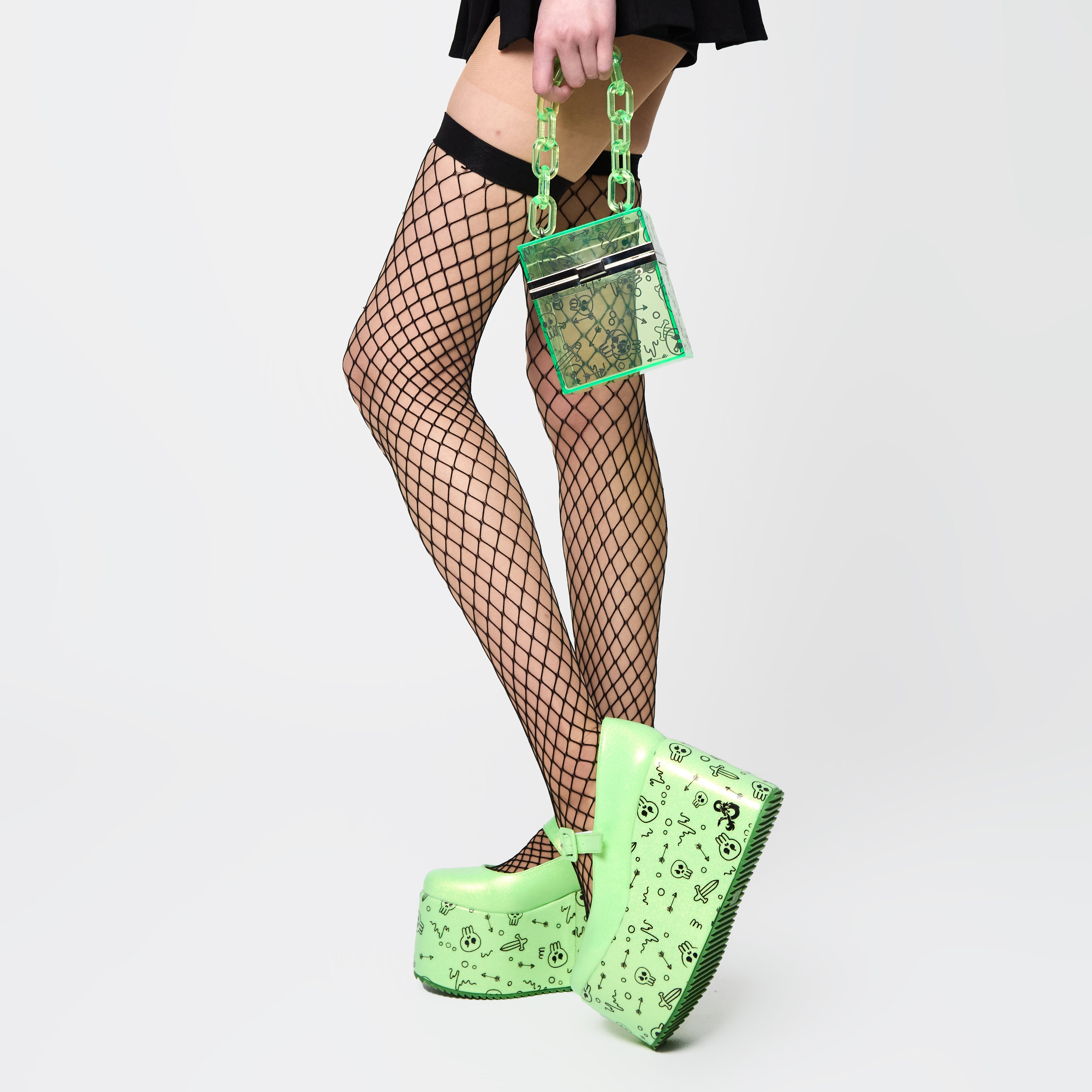 GlabagoolGelatinousCubeWedgeMaryJanes-GreenMODEL3