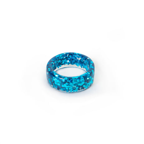 Glitterball Blue Ring - Accessories - KOI Footwear - Blue - Main View