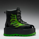 CHA CHA CHA Hologram Flame Boots