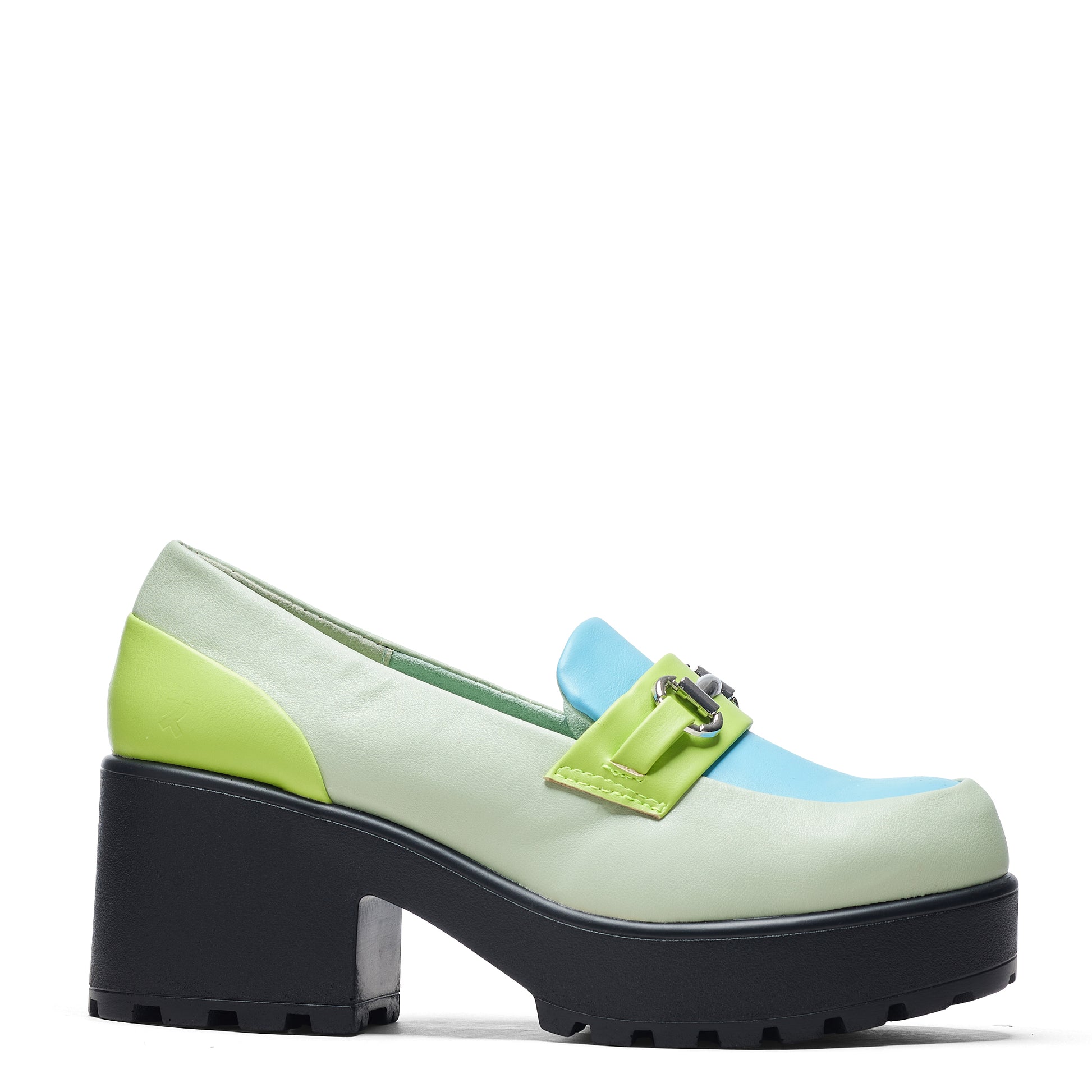 High Class Chunky Shoes - Mint Pastel - Shoes - KOI Footwear - Green - Side View