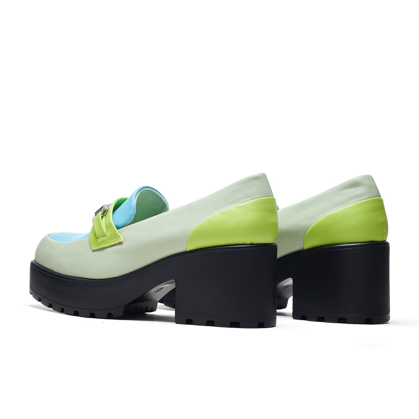 High Class Chunky Shoes - Mint Pastel - Shoes - KOI Footwear - Green - Back View