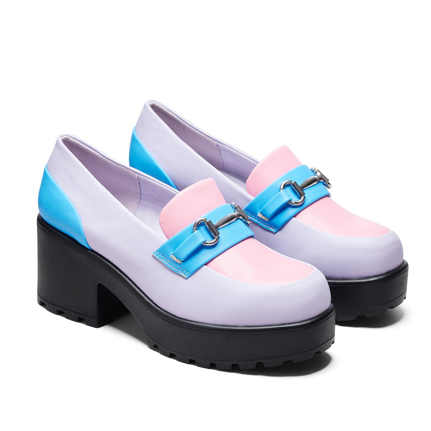 High Class Chunky Shoes - Pink Pastel - Shoes - KOI Footwear - Pink - Three-Quarter View