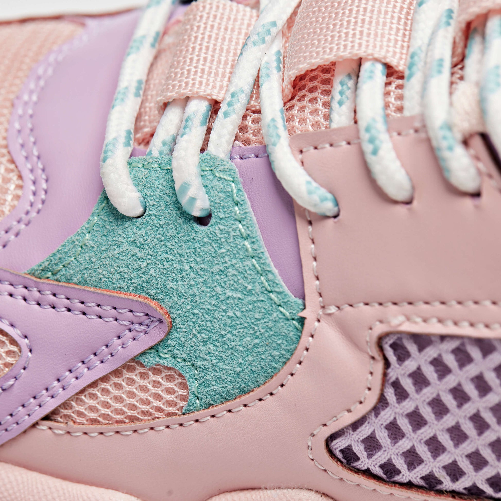 Ice Cream Beast Pastel Multi Trainers - Trainers - KOI Footwear - Pink - Lace Detail