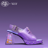 It’s Polly’s World Platform Heels- Purple