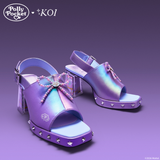 It’s Polly’s World Platform Heels- Purple