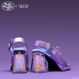 It’s Polly’s World Platform Heels- Purple