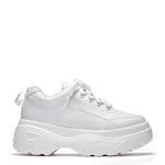 Jennie Striker White Chunky Bubble Trainers - Chunky Platform Trainers - KOI Footwear - White - Main View