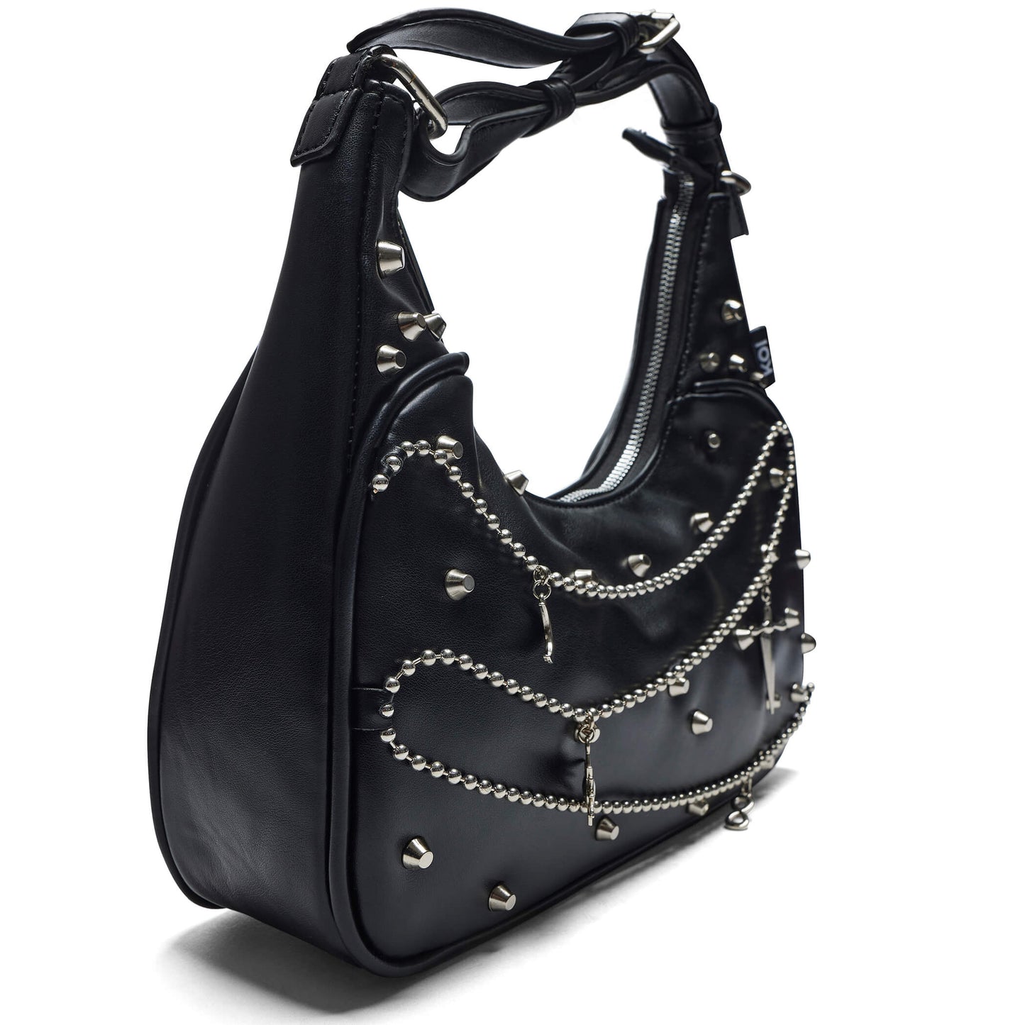 Jinx Mystic Charm Black Shoulder Bag - Accessories - KOI Footwear - OS - Three-Quarter View