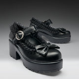 Tira Ruffle Mary Janes ‘ Dark Delights Edition’