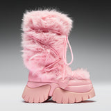 Kawaii Sasquatch Fluffy Boots - Pink