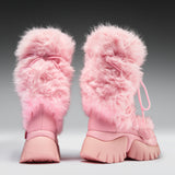 Kawaii Sasquatch Fluffy Boots - Pink