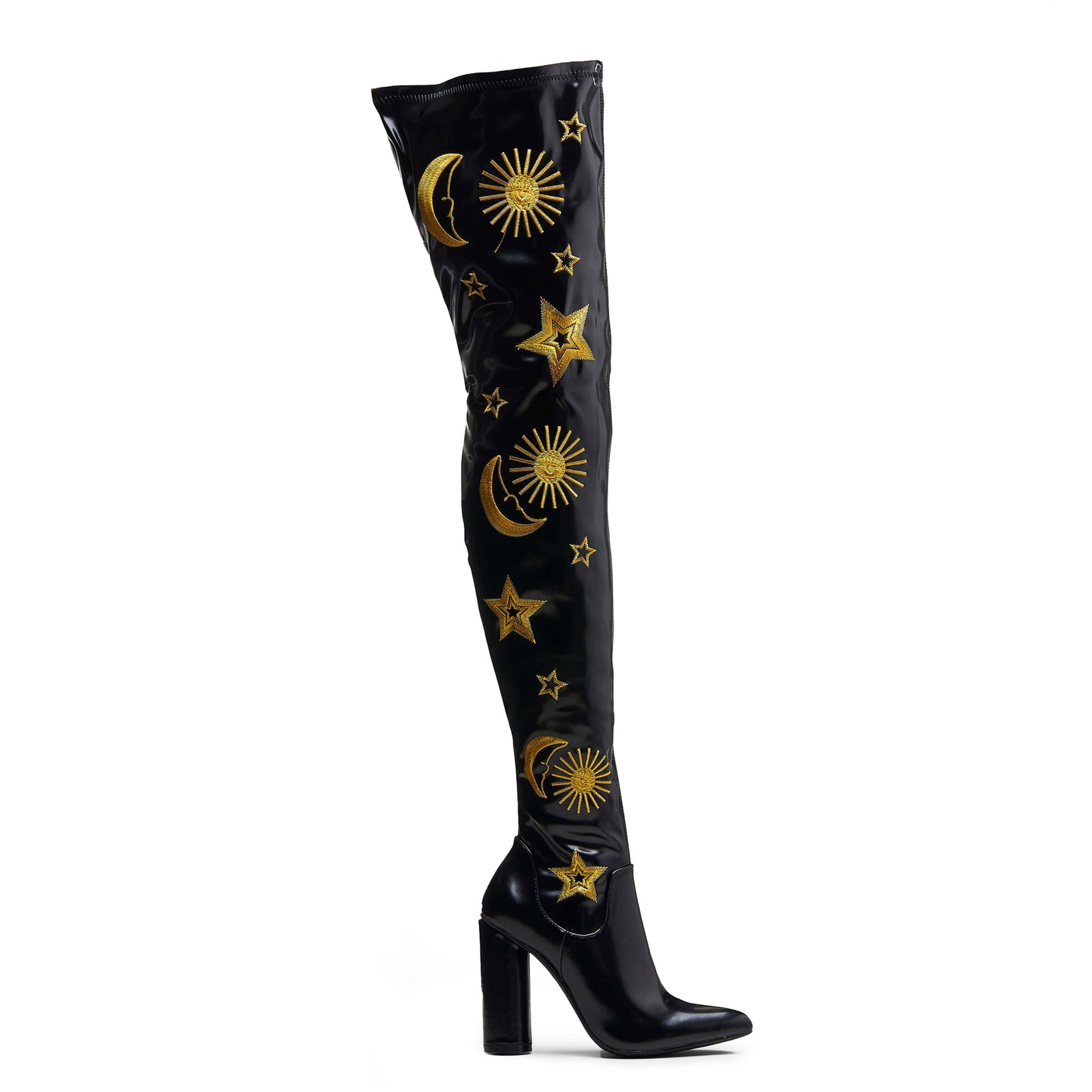 ASTRID Gold Star and Moon Long Boots