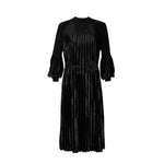 KOIBespoke Penumbra Black Pleated Midi Dress_4