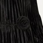 KOIBespoke Penumbra Black Pleated Midi Dress_5