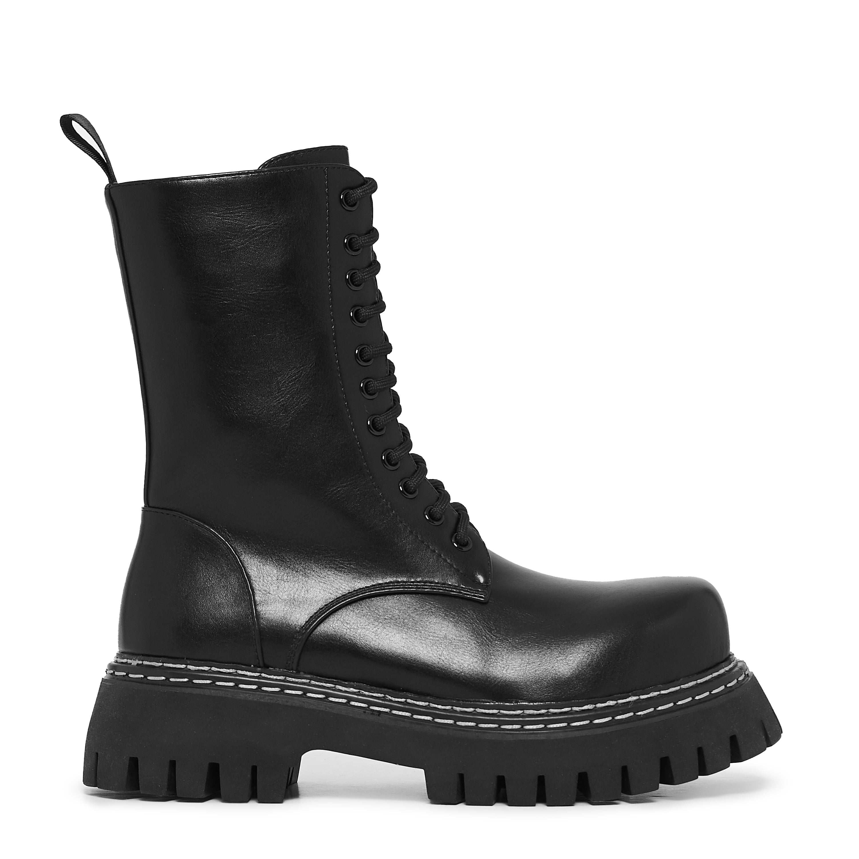 Arasaka Men's Double Rand Military Boots - Black – KOI footwear
