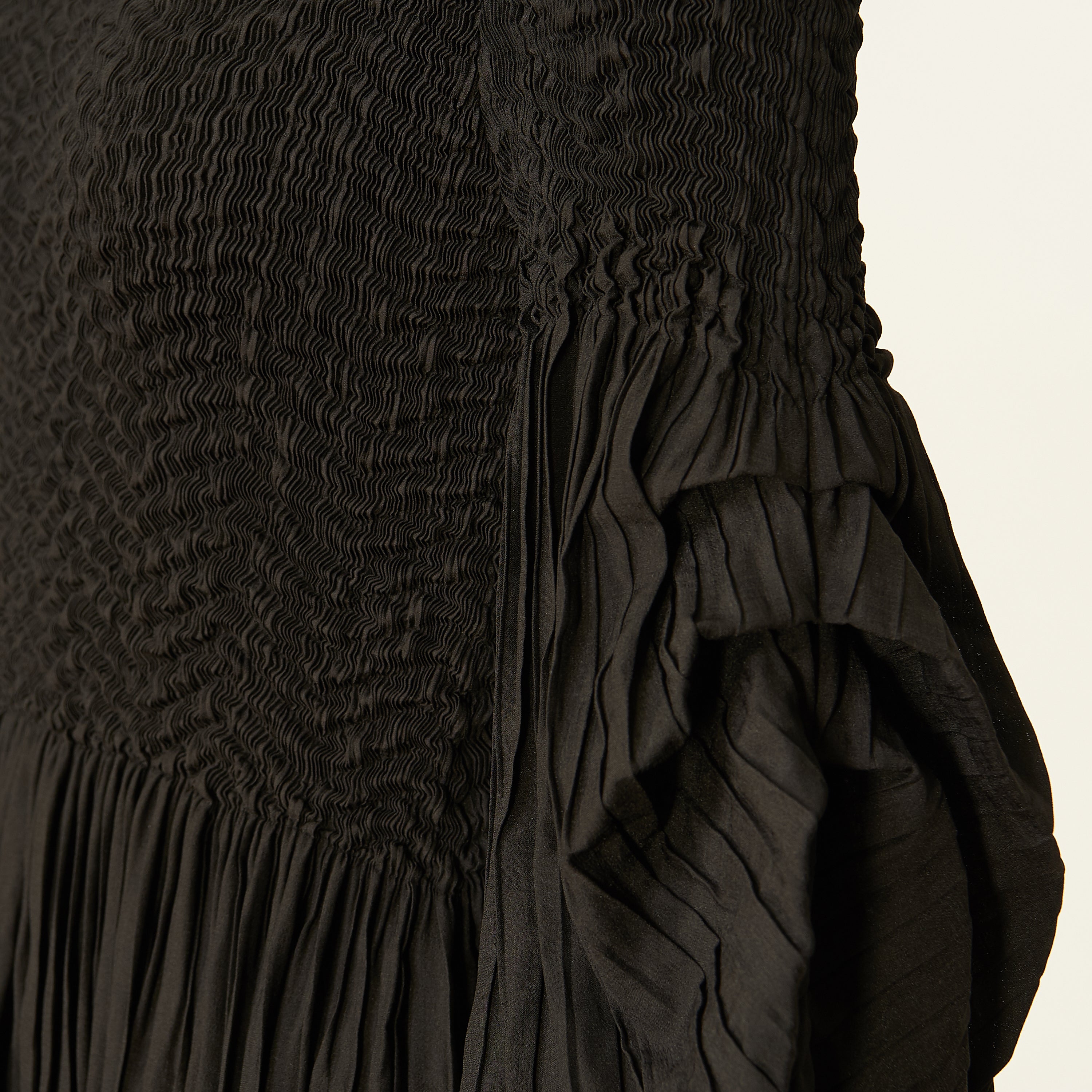 KOI_Bespoke Noctura Black Pleated Top and Skirt Co Ord- One Size_ECOM5