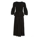 KOI_Bespoke Noctura Black Pleated Top and Skirt Co Ord- One Size_ECOM6