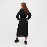 KOI_Bespoke Penumbra Black Pleated Midi Dress_2