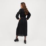 KOI_Bespoke Penumbra Black Pleated Midi Dress_2
