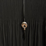 KOI_Bespoke Penumbra Black Pleated Midi Dress_4