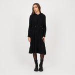 KOI_Bespoke Scintilla Black Utility Hooded Dress_