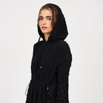 KOI_Bespoke Scintilla Black Utility Hooded Dress_1