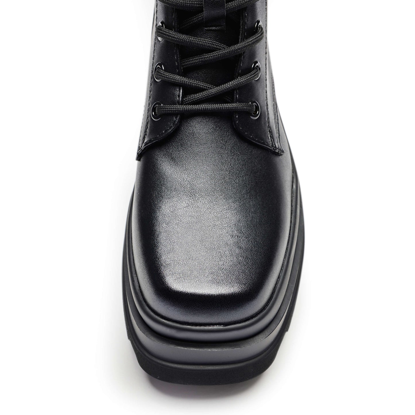 Deathwatch Trident Platform Boots - Ankle Boots - KOI Footwear - Black - Top View