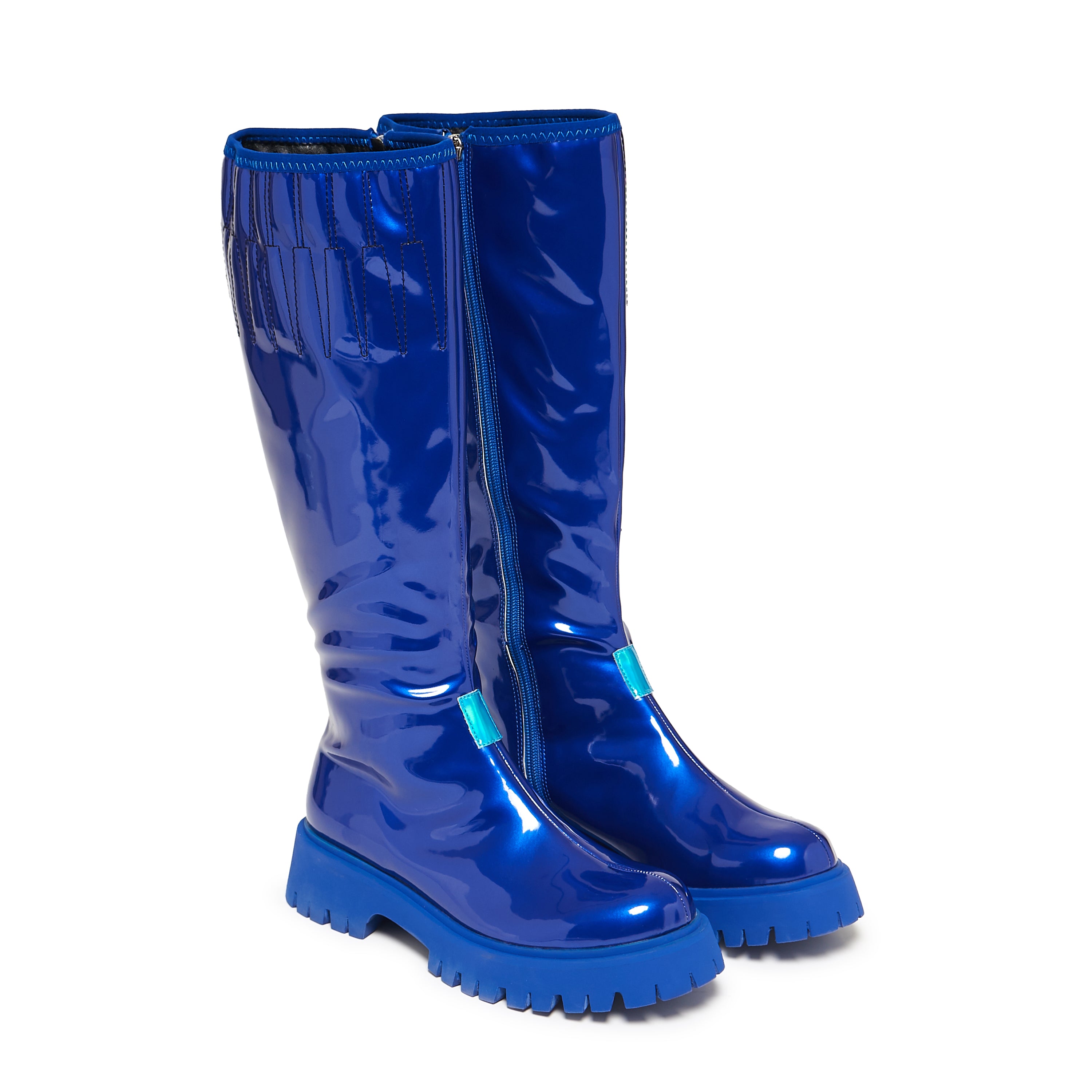 KOI_KAITO Polished Long Boots - Blue1
