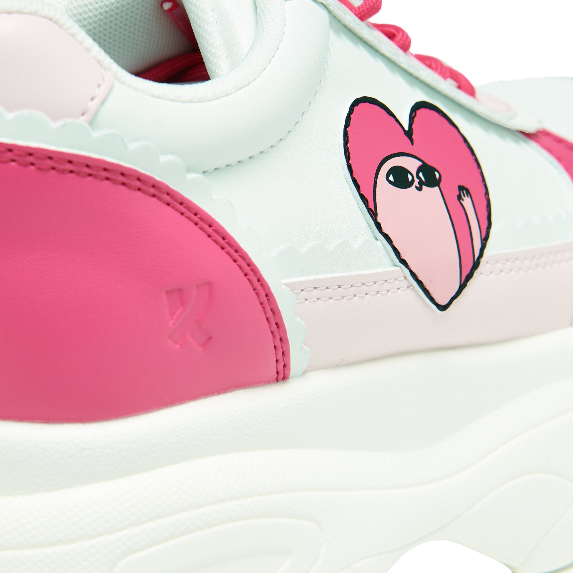 Cute Heart Design Shoes Cute Heart Platform Sneakers Pink Chunky Cute Heart Design Shoes Cute Heart Platform Sneakers Pink Chunky