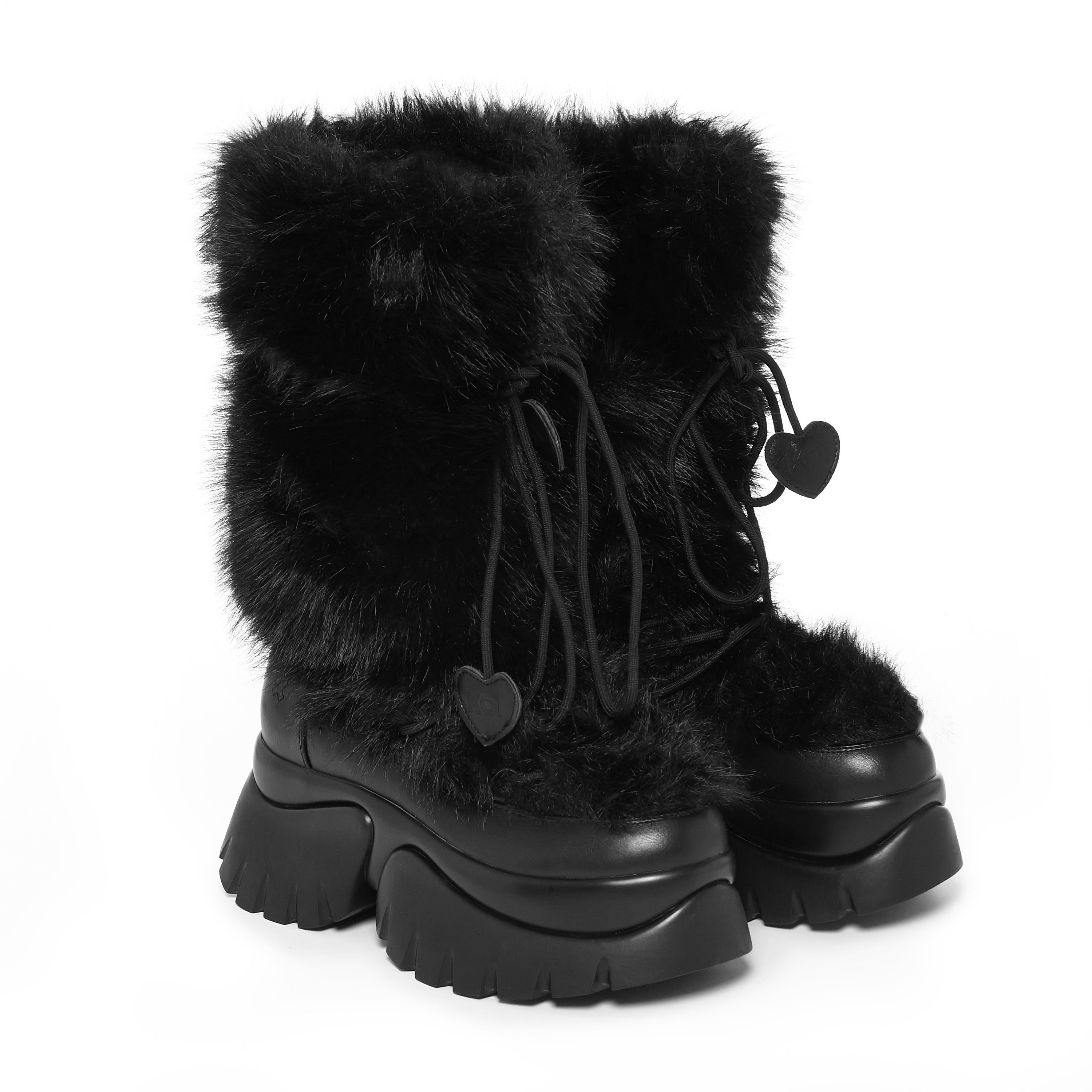 KOI_Midnight Sasquatch Fluffy Snow Boots_ECOM2