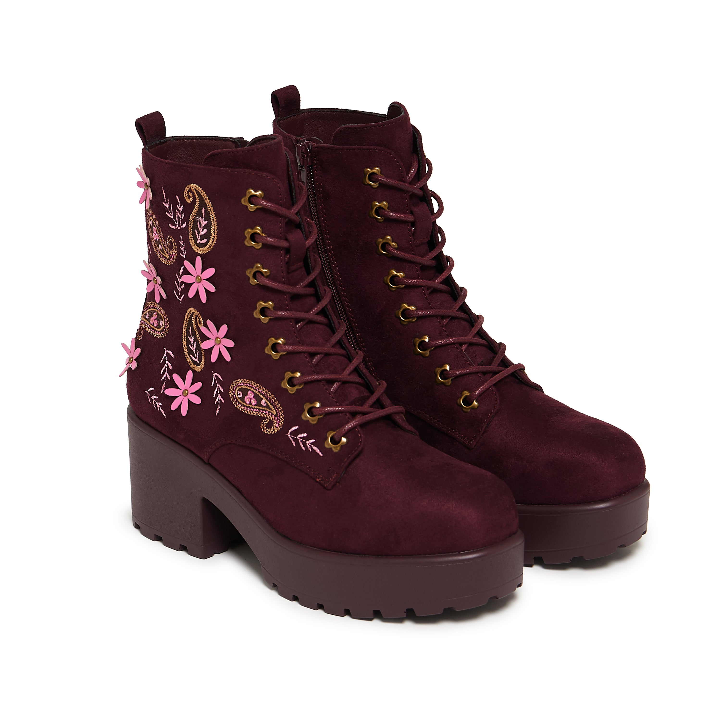 KOI_Moonlit Ember Suede Lace Up Boots_ECOM1