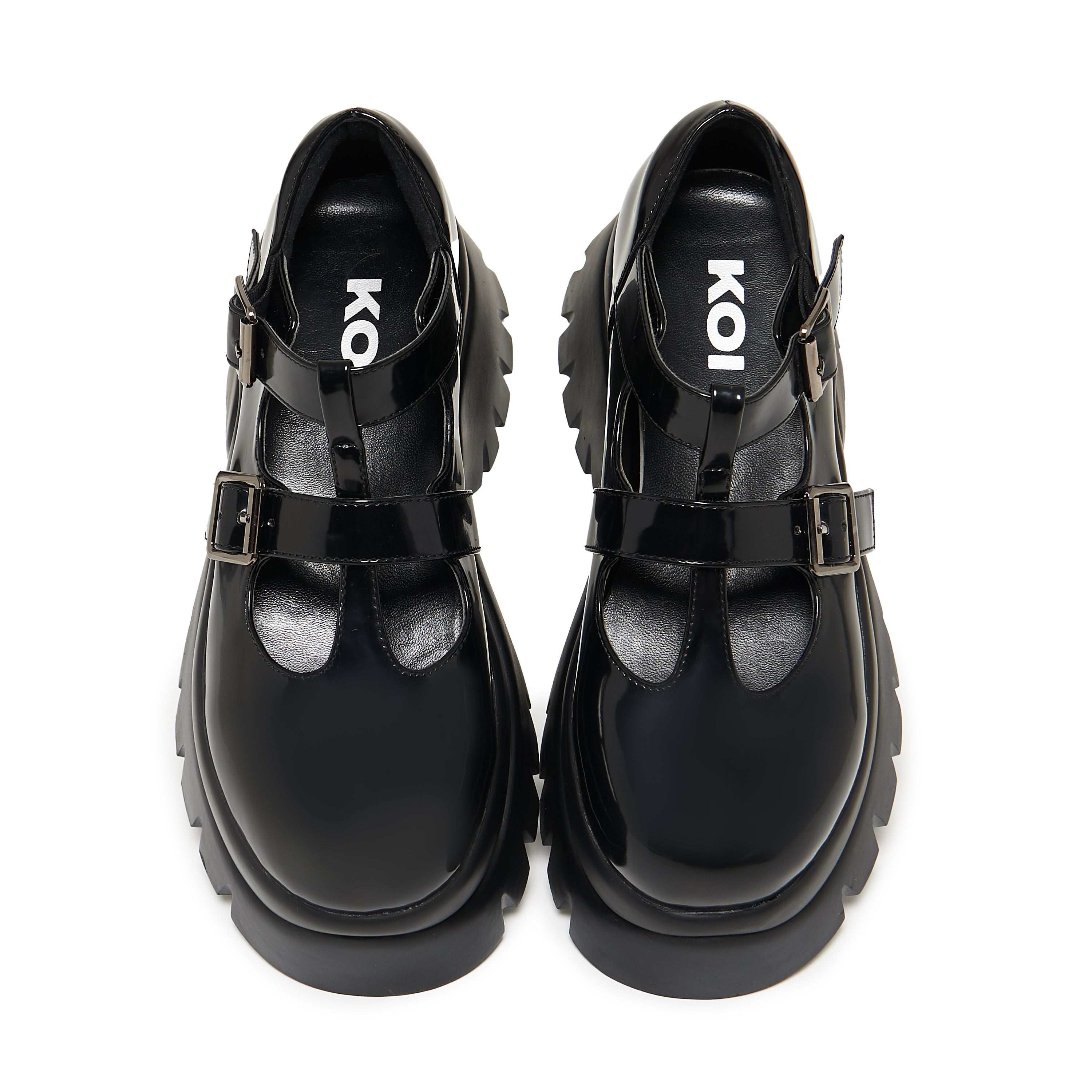 KOI Platform Strappy Mary Janes top view