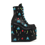 KOI_Musical Leek Miku Mega Platform Boots - side - platform heel
