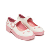 KOI Sakura Miku Cherry Blossom Mary Jane Shoe - pink - heeled - top view