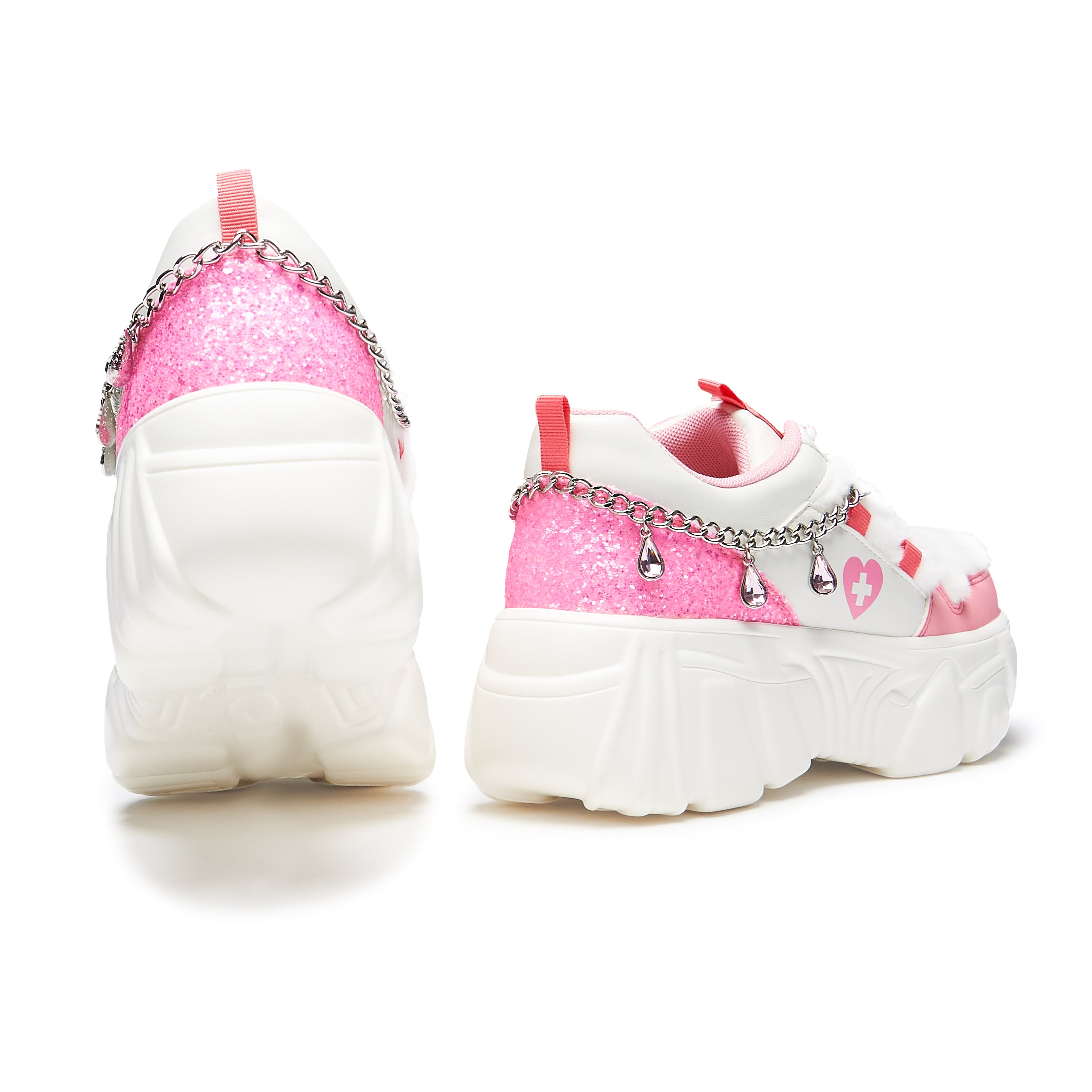 Kawaii Cryptid Chain Trainers - White – KOI footwear