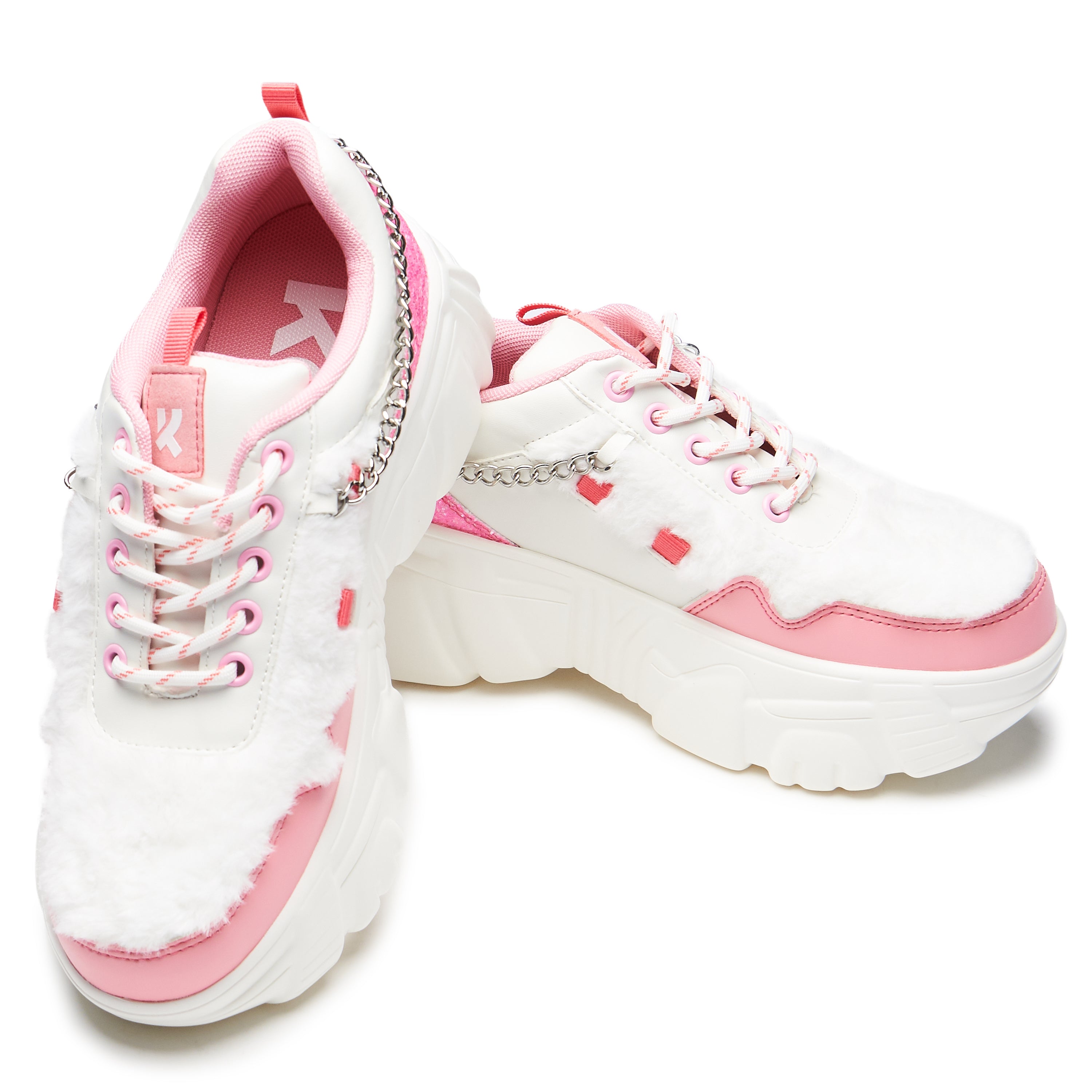 Kawaii Cryptid Chain Trainers - White – KOI footwear