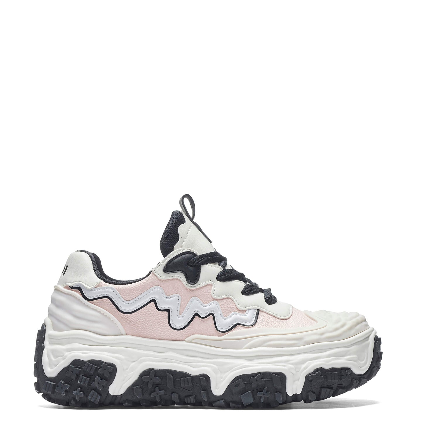 Layer Cake Chunky Trainers - White - KOI Footwear - Front View