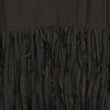 Bespoke Morose Black Pleated Tie Maxi Dress- One Size