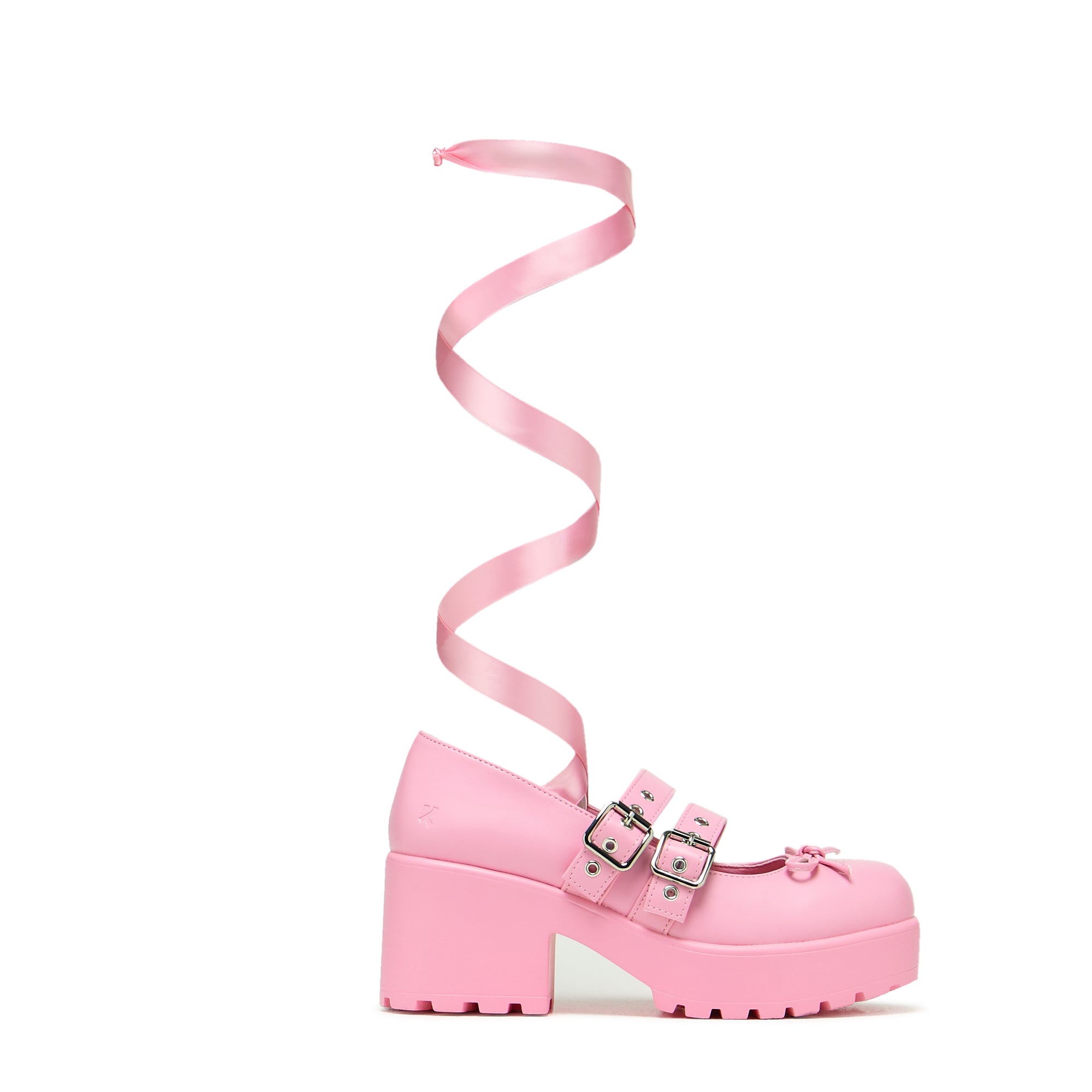Miyako Lace Up Ballet Shoes Pink – KOI footwear - Main Image