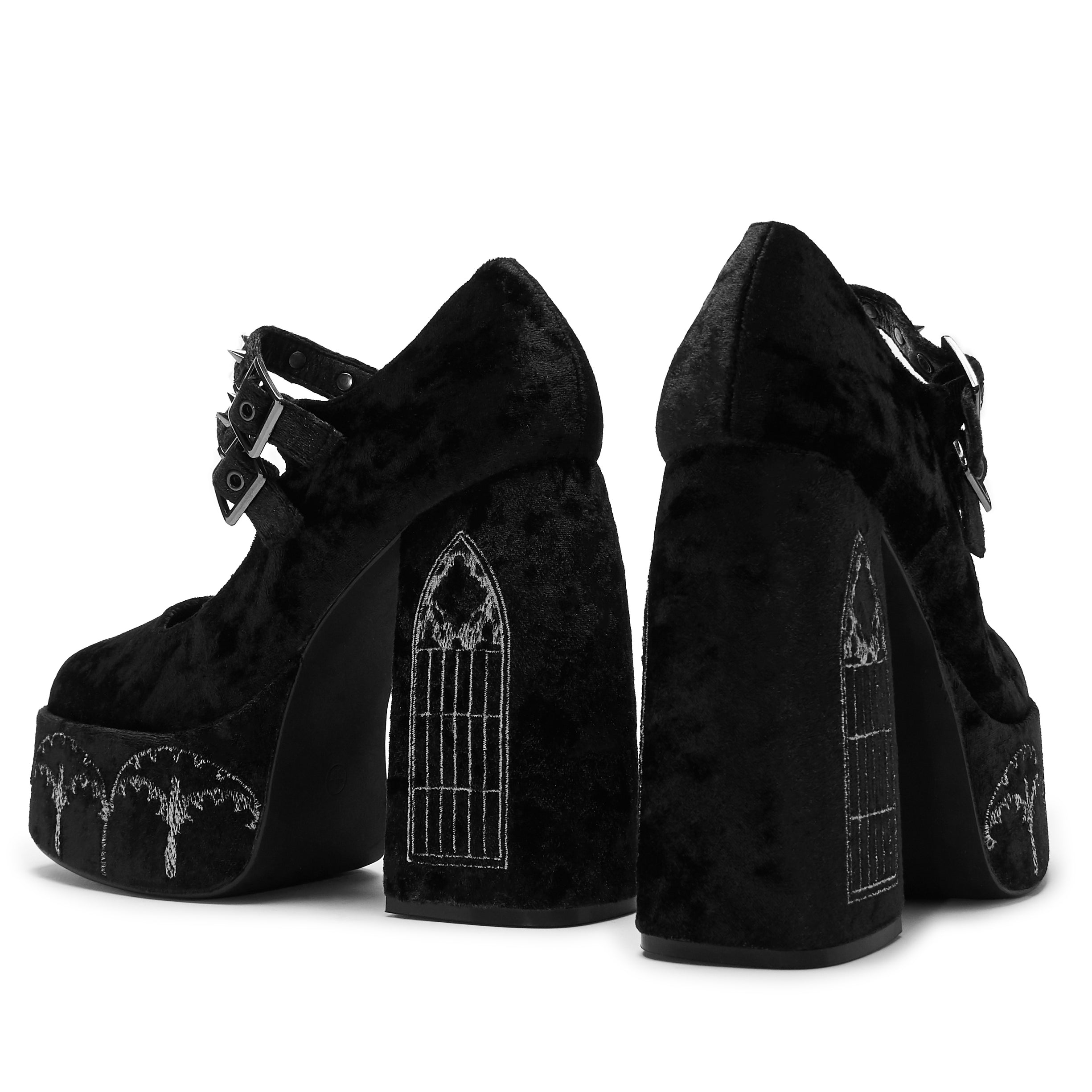 Velvet Voltage Heels
